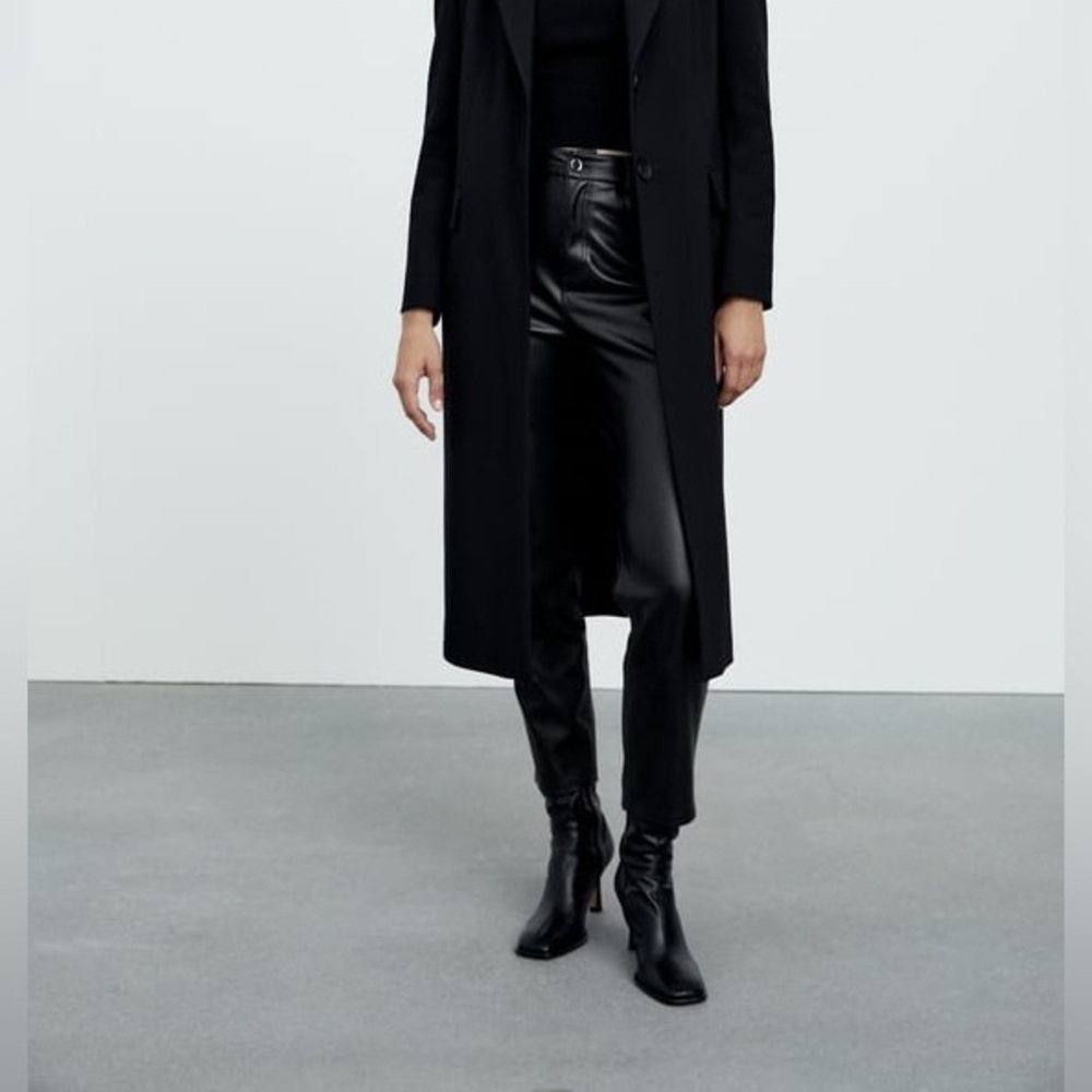 zara leather pants